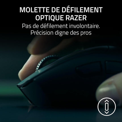 Souris Gamer Sans Fil RAZER DEATHADDER V4 PRO BLANC