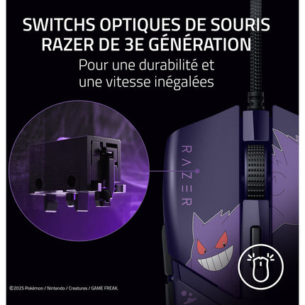 Souris Gamer Filaire RAZER COBRA POKEMON GENGAR ED