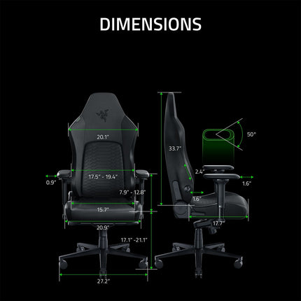 Chaise gaming RAZER Iskur V2 Noir