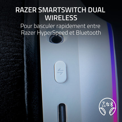 Casque gamer RAZER BARRACUDA X CHROMA BLANC