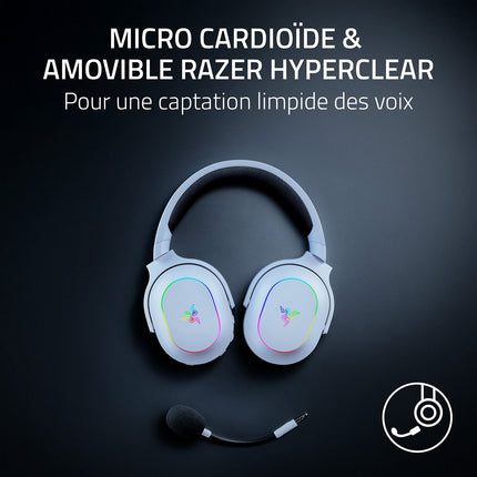 Casque gamer RAZER BARRACUDA X CHROMA BLANC