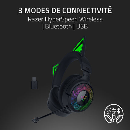 Casque gamer RAZER KRAKEN KITTY V3 PRO NOIR