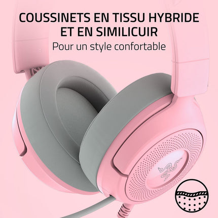 Casque gamer RAZER KRAKEN KITTY V3 X QUARTZ