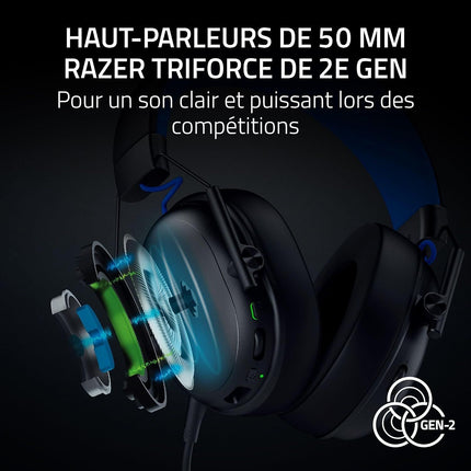 Casque gamer RAZER BLACKSHARK V3 X HYPERSPEED PS NOIR