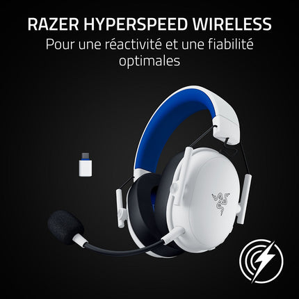 Casque gamer RAZER BLACKSHARK V3 X HYPERSPEED PS BLANC