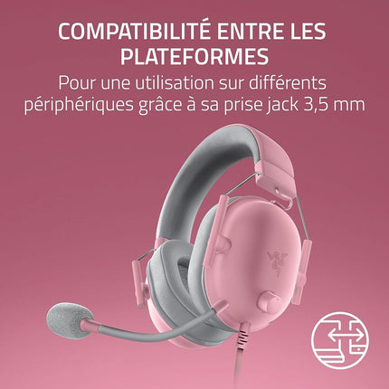 Casque gamer RAZER Casque Gaming filaire Razer BlackShark V2 X sous licence PlayStation Quartz