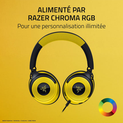 Casque gamer RAZER KRAKEN V4 X POKÉMON KANTO STARTERS ED