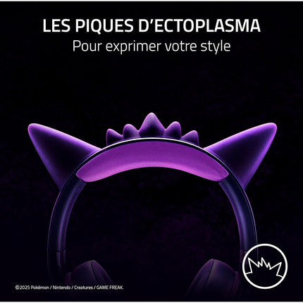 Casque gamer RAZER KRAKEN KITTY V2 ÉDITION POKÉMON GENGAR