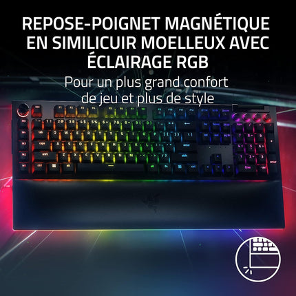 Clavier gamer RAZER BlackWidow V4 (Green Switch)-French Layo