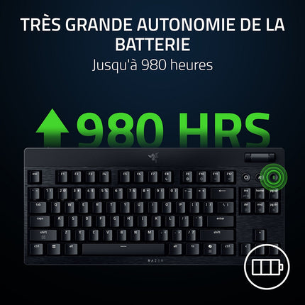 Clavier gamer sans fil RAZER BlackWidow V4 LP TKL Hyperspeed