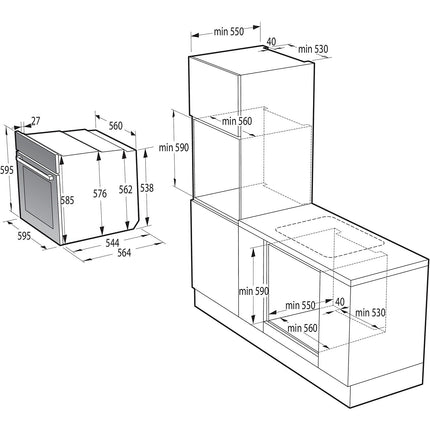 Four encastrable GORENJE BOP6373E02EBG