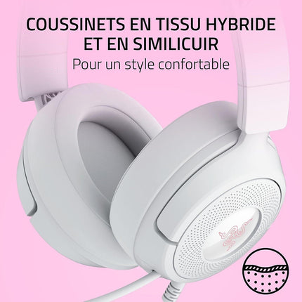 Casque gamer RAZER KRAKEN KITTY V3 X BLANC