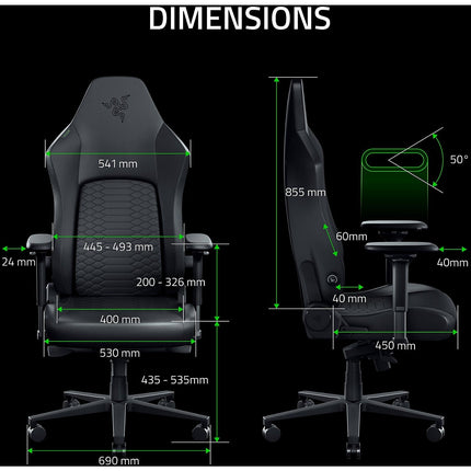 Chaise gaming RAZER Iskur V2 NewGen Noir
