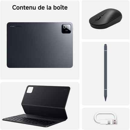 Tablette Android XIAOMI Pack Pad8 tout-en-un Gris 128Go