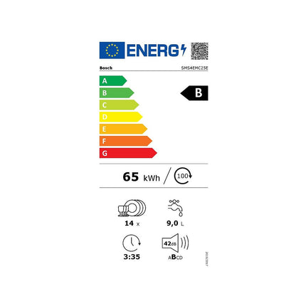 Lave vaisselle 60 cm BOSCH SMS4EMC25E Serenity Série 4 Silence Plus