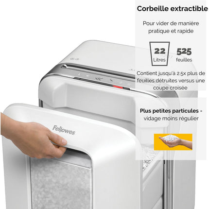 Destructeur FELLOWES MICROSHRED LX201 BLANC