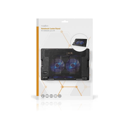 Support ordinateur portable NEDIS PC 18" 2 Ventilateurs LED Puissant