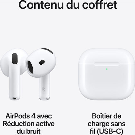 Ecouteurs APPLE Airpods 4 ANC Reconditionné