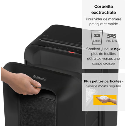 Destructeur FELLOWES MICROSHRED LX201 NOIR