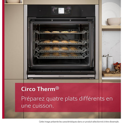 Four encastrable fonction vapeur NEFF B64VT73N0 série N90 porte coulissante