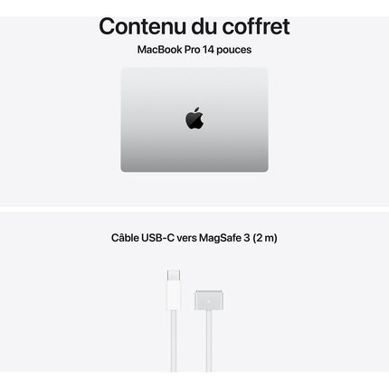 Ordinateur Apple MACBOOK Pro 14" Puce M5 Max CPU 18 / GPU 32 coeurs Mémoire RAM 36Go Stockage 2To SSD XDR
