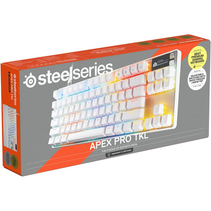 Clavier gamer STEELSERIES Apex Pro TKL Gen 3 FR Blanc