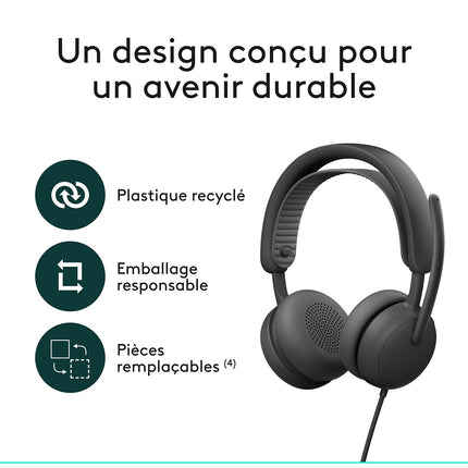 Micro-casque LOGITECH Zone Wired 2 GRAPHITE