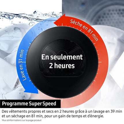 Sèche linge pompe à chaleur SAMSUNG DV90DG6845LK