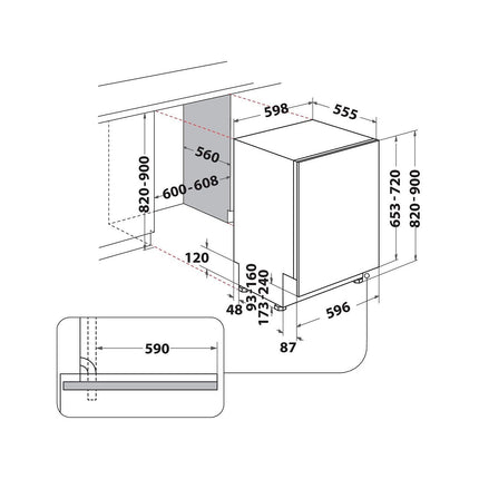 Lave vaisselle encastrable WHIRLPOOL WH6IA14BN7A0 6ème sens
