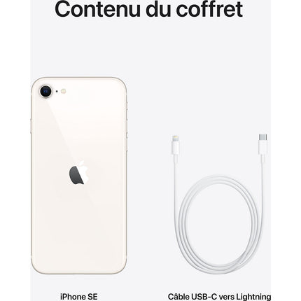 Smartphone APPLE iPhone SE Lumière Stellaire 64Go 5G Reconditionné
