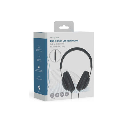 Micro-casque NEDIS USB-C Pivotant Pliable avec Télécommande