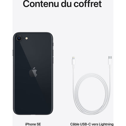 Smartphone APPLE iPhone SE Minuit 64Go 5G Reconditionné