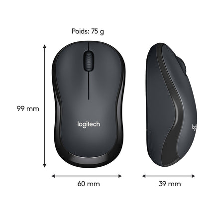 Souris sans fil LOGITECH M220 SILENT Noir