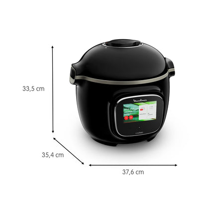 Cookeo MOULINEX CE902800 noir touch wifi 6 L, 13 modes de cuisson, 250 recettes