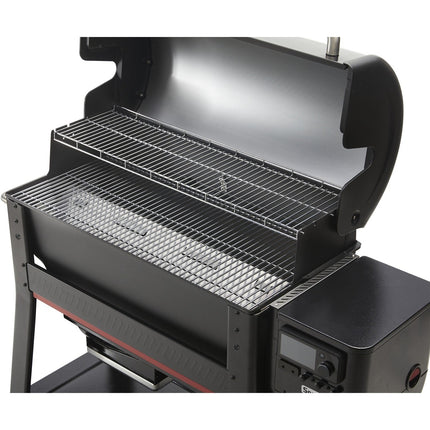 Barbecue pellet WEBER Searwood XL 600, sur chariot, de 80 à 315°, surface de cuisson 91 x 45 cm, thermostat digital