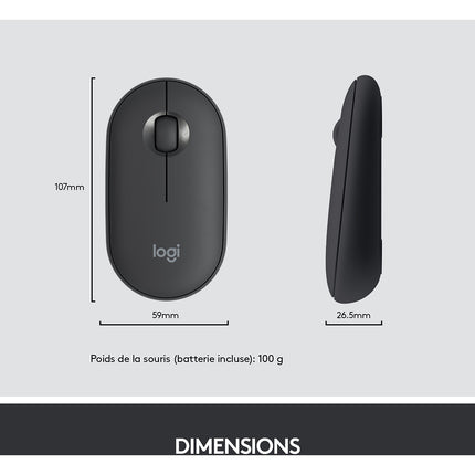 Clavier + Souris LOGITECH MK470 Graphite