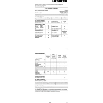 Congélateur armoire LIEBHERR FNe5006-22