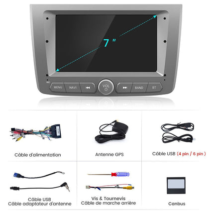 Autoradio connecté JUNSUN pour Alfa Romeo Mito 2008-19 64G Carplay