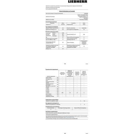 Congélateur armoire LIEBHERR FNA6635