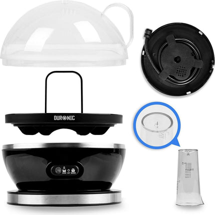 Cuiseur à oeufs DURONIC Duronic EB27 BK Cuiseur à œufs 400W 1 à