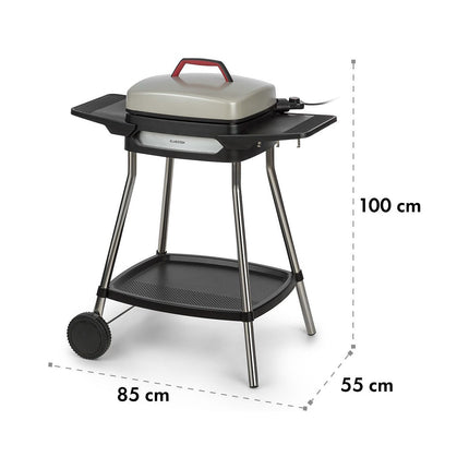 Barbecue électrique KLARSTEIN Gatsby 2000W - 20x32cm - Beige