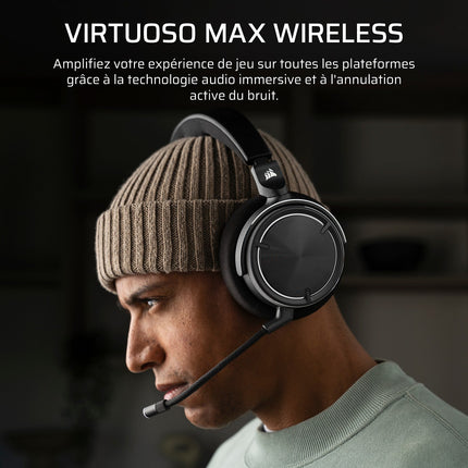 Casque gamer CORSAIR VIRTUOSO MAX WIRELESS Carbon