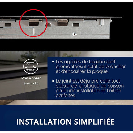 Plaque induction ELECTROLUX EIS62453 - Anti-débordement SenseBoil 4 foyers