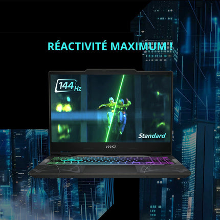 PC Gamer MSI Cyborg 15,6" FHD 144Hz Intel Core i5 13420H Nvidia GeForce RTX 5050 16 Go RAM DDR5 SSD 512 Go
