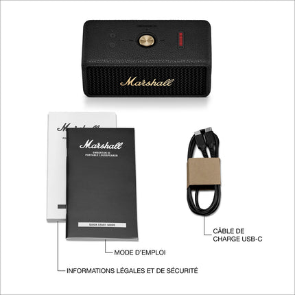 Enceinte portable MARSHALL Emberton III Black & Brass