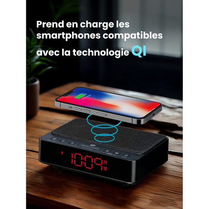 Radio réveil ESSENTIELB RRVI-100 Charge Induction