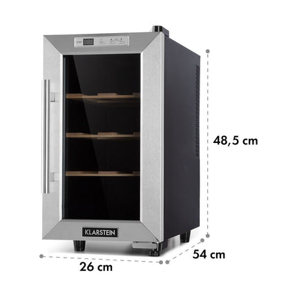 Cave à vin de service KLARSTEIN Bellevin 8 Uno - Inox