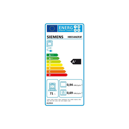 Four encastrable SIEMENS HB554AER3F