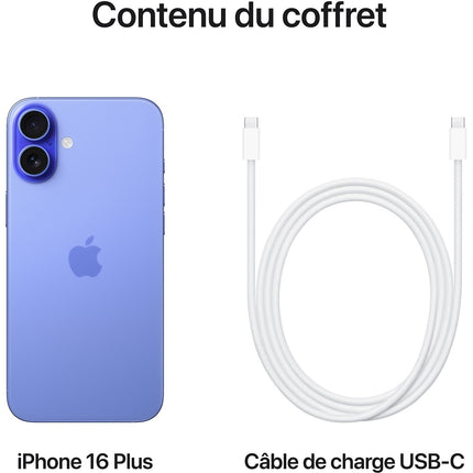 Smartphone APPLE iPhone 16 Plus Outremer 256Go Reconditionné
