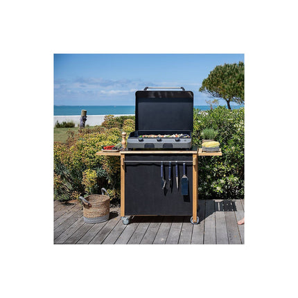 Chariot Plancha ENO Emile bois compatible plancha de 45 à 80 cm